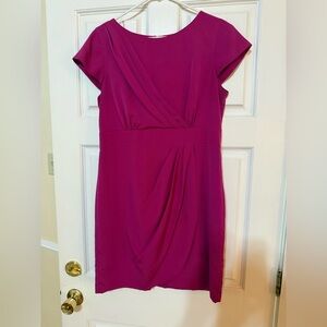 Eliza J Magenta Draped Dress